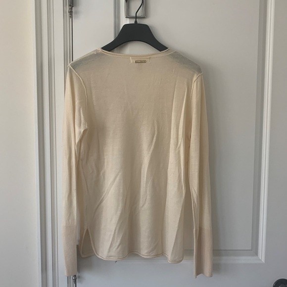 Cream Longsleeve Michael Kors Top - Picture 3 of 7